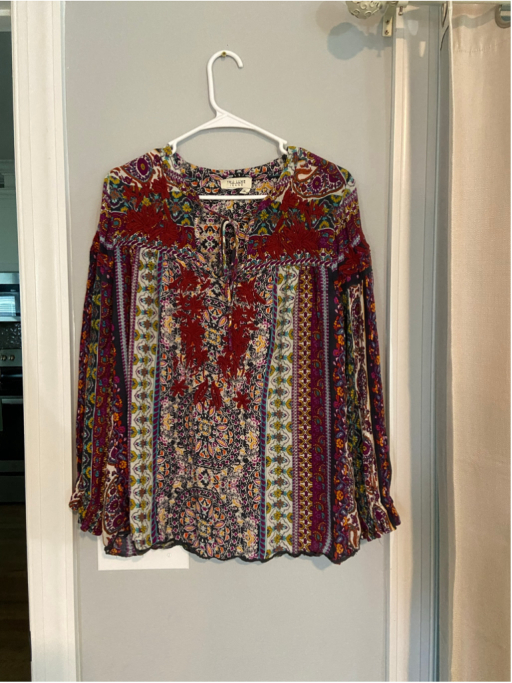 Vintage Tru Luxe bohemian style top